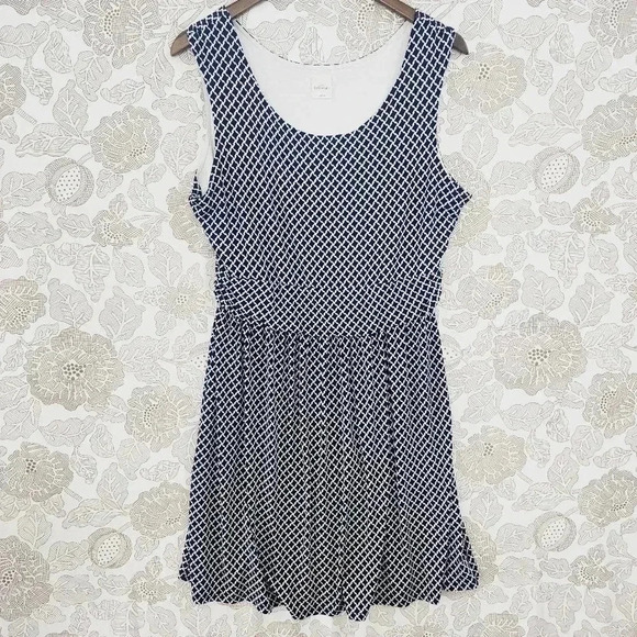 Kaiteigh Fit & Flare Mini Tank Dress Pattern Size XL Stretched Unlined - Picture 1 of 8